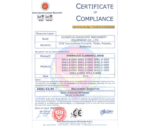 CE-EU Certificate